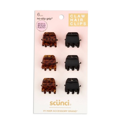 No-Slip Grip® Mini Octopus Claw Hair Clips 6pk