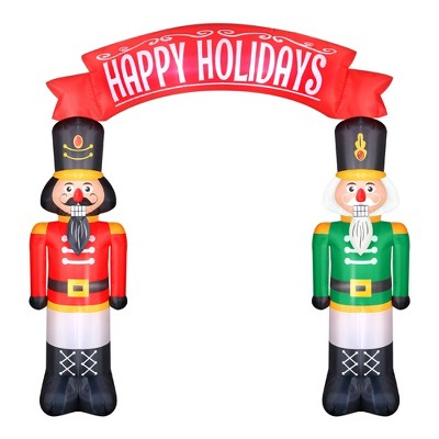 Occasions AIRFLOWZ INFLATABLE NUTCRACKERS ARCHWAY  8FT, 8 ft Tall, Red