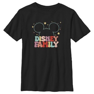 Boy's Mickey & Friends Family Colorful T-Shirt - 1 of 4
