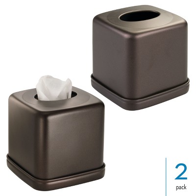 iDesign Square Tissue Box Cover for Bathroom