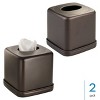 iDesign Square Tissue Box Cover for Bathroom - 2 of 4