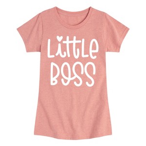 Girls' - Instant Message - Little Boss Fitted Short Sleeve Graphic T-Shirt - 1 of 4