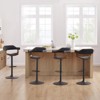 HOMLUX Bentwood Barstool Mid-Century Adjustable Swivel Open Backrest Bar Stool - image 4 of 4