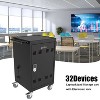 Belatt 32-Slot Mobile Charging Cart - Secure Storage for Laptops and More, Locking, Wheels, Rust-Resistant Steel - 4 of 4