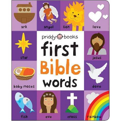 First 100 Bible Words Padded - by  Roger Priddy (Board Book)