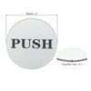 Unique Bargains Round Self-Adhesive Decor Home Business Push Pull Door Sign 8 Pcs - 2 of 4