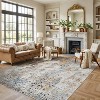 World Rug Gallery Muted Multi-Tonal Abstract Area Rug - Rug for Living Room, Bedroom, or Play Area - Easy to Clean, Kid & Pet Friendly, Durable - 2 of 4