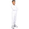 EVERYDAY KIDS Boys White Zip-Up Hoodie – Soft Fleece Jacket with Hood – All-Season Kids Sweatshirt for School, Play, or Layering - 4 of 4