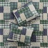 Sapphtopaz Bedding Comforter Set Cabin Plaid Patchwork Print Reversible Quilt Set 3 Piece 1 Quilt, 2 Pillow Shams - 4 of 4