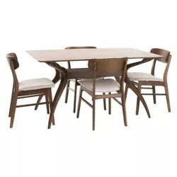 5pc Lucious 60" Dining Set - Christopher Knight Home