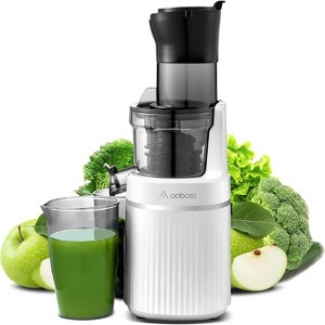 Masticating Juicer, 2-In-1 Cold Press Juicer with Large 80mm Feed Chute, Slow Juicer for Vegetable and Fruit - 1 of 4