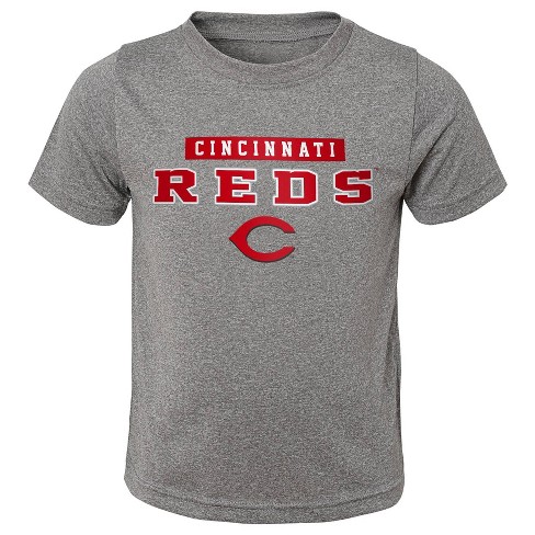 Mlb Cincinnati Reds Boys Gray Poly T Shirt Target
