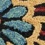 black, burnt orange, aqua