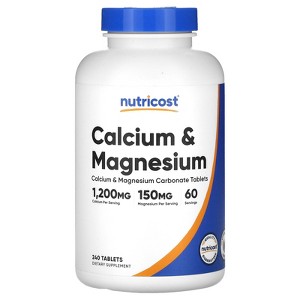 Nutricost Calcium & Magnesium, 240 Tablets - 1 of 2