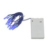 Brite Star 15ct Battery Operated Micro LED Christmas Lights Blue - 4.8' Blue Wire - 2 of 2