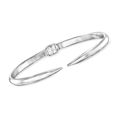 Ross-Simons Sterling Silver Tapered-End Cuff Bracelet Size 8