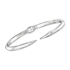 Ross-Simons Sterling Silver Tapered-End Cuff Bracelet Size 8 - 1 of 3