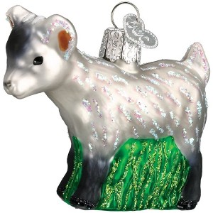 Old World Christmas Blown Glass Ornament for Christmas Tree, Pygmy Goat - 1 of 4