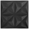 VidaXL 3D Wall Panels 12 pcs 19.7"x19.7" Origami Black 32.3 ftÂ² - 2 of 4