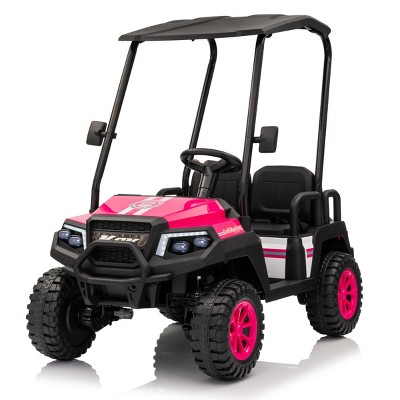 TopComfy Baby Walkers XL Kids Ride On Truck Big Seat Removable Four Wheel Suspension Kids Toy Four Seats for Kids, Pink, 46.46"*25.98"*14.57"