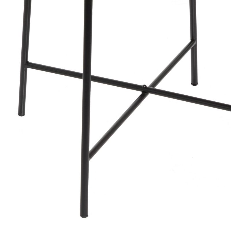 Contemporary Metal and Wood Accent Table - Olivia & May, 4 of 6