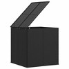 Cushion Box Black PE Rattan 39.4 x 38.4 x 40.9 in Cushion Box - 4 of 4
