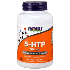 5-HTP 50 mg by Now Foods  -  180 VegCap - 1 of 2