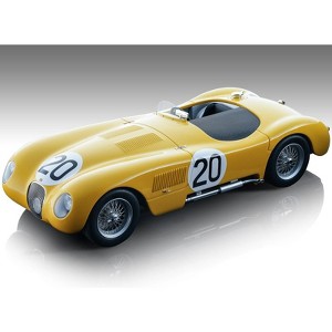 Jaguar C-Type #20 Roger Laurent - Charles de Tornaco "24 Hours of Le Mans" (1954) "Mythos Series" 1/18 Model Car by Tecnomodel - 1 of 3