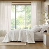 Solid Color Breathable Cooling Comforter, Ultra Soft Premium Cozy Textile Lightweight Reversible Bed Blanket for Hot Season, White, King/Cal King - 3 of 4