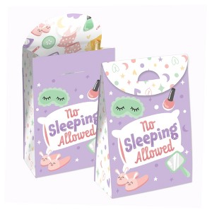Big Dot of Happiness Pajama Slumber Party - Girls Sleepover Birthday Gift Favor Bags - Party Goodie Boxes - Set of 12 - 1 of 4