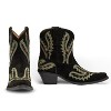 Buck & Brana Eleanor Black Leather Cowgirl Boots - Stylish & Comfortable - 2 of 4