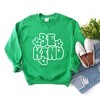Simply Sage Market Women's Graphic Sweatshirt Retro Be Kind Flowers - 3 of 4