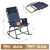 Yaheetech 26in Foldable Outdoor Lounge Chair Patio Lounge Camping Chair - 3 of 4