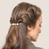Unique Bargains Women's Tortoise Shell French Hair Barrettes Beige Brown 2 Pcs - 3 of 4