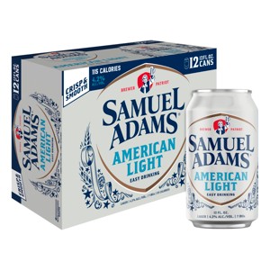Samuel Adams American Light Beer - 12pk/12 fl oz Cans - 1 of 4