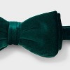 Boys' Holiday Velvet Bow Tie - Cat & Jack™ Green - 3 of 3