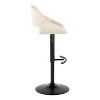 LumiSource Set of 2 Fabrico Adjustable Barstools PU - 3 of 4