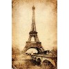 Trends International The Eiffel Tower - Rustic Unframed Wall Poster Prints - 4 of 4