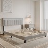 Famapy Queen Size Upholstered Bed Frame with USB Ports & LED Headboard,TB117-Tested Fabric,Style+Safe,Multiple Headboard Styles,Bedroom Centerpiece - 2 of 4
