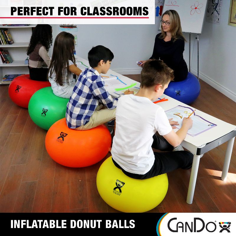 CanDo Donut Exercise, Workout, Core Training, Swiss Stability Ball for Yoga, Pilates and Balance Training in Gym, Office or Classroom, 3 of 7