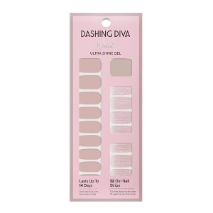 Dashing Diva Gloss Nail Art - Taupe Hat - 32ct - 1 of 4