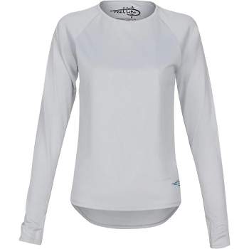 Reel Life Merica Uv Long Sleeve Performance T-shirt - Xl - White