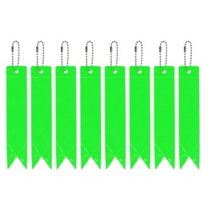 Unique Bargains Personal Reflectors Gear Safety Cycling Running Keychain 5.9 x 1.2 Inch 8 Pcs - 1 of 3