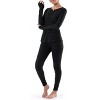 Fruit of the Loom Women's and Plus Thermal Long Underwear Henley Top and Pant Set - 2 of 4