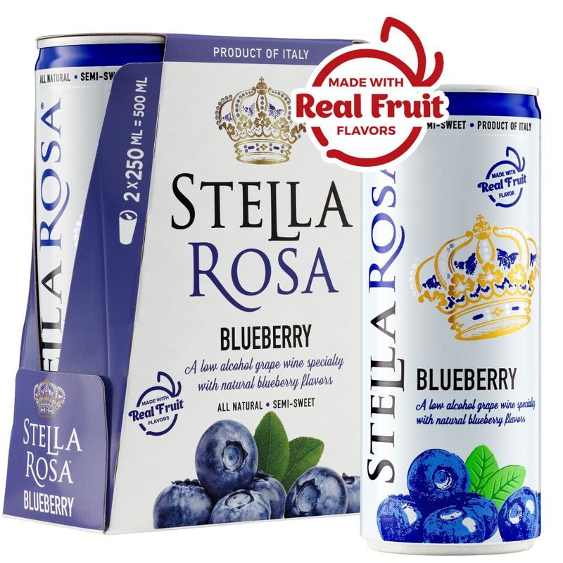 Stella Rosa Blueberry Wine - 2pk/250ml Cans, 4 of 16