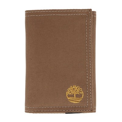 Men's Nylon Embroidered Trifold Wallet