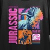 Jurassic World Neon Gamescape Crew Neck Short Sleeve Women's Black Crop Top - image 2 of 3