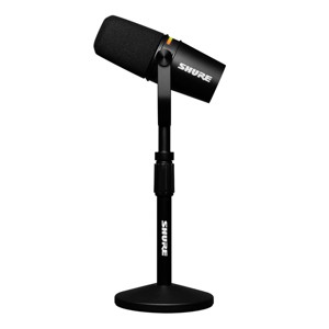 Shure MV7+ Hybrid Output USB-C & XLR Podcast Microphone & Desktop Stand (Black) - 1 of 4