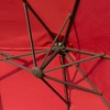 Okak 15IN Rectangular Patio Umbrella with Base, Sun Protection Outdoor Umbrella with Double Sided, Heavy Duty Umbrella for Deck, Yard - 3 of 4