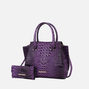 MKF Collection Viridiana Women’s Luxe Croc-Embossed Versatile Tote Bag by Mia K - 1 of 4